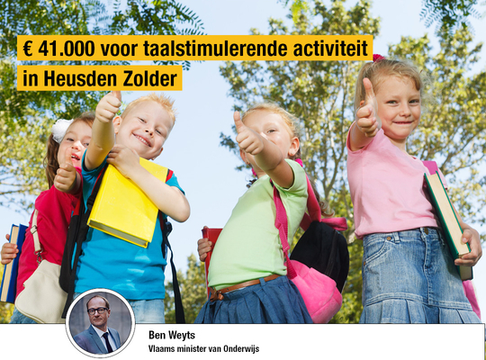 41.000 euro voor taalstimulerende activiteiten in Heusden-Zolder