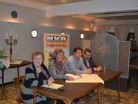 Simonne Vanoppen-Janssens,Ann Leyssens,Mario Borremans en Steven Vandeput